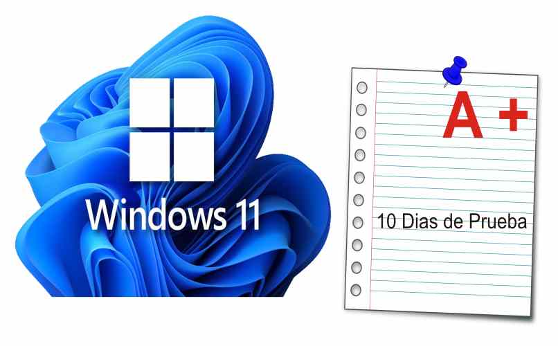 los 10 dias de prueba de windows 11