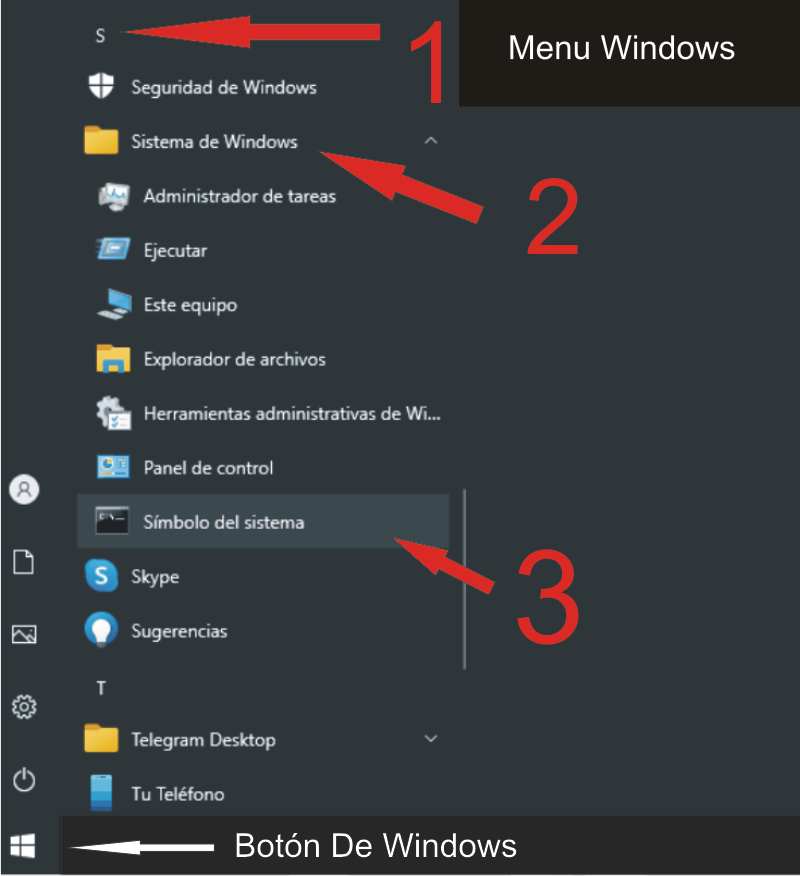 windows menü sistemi sembolü