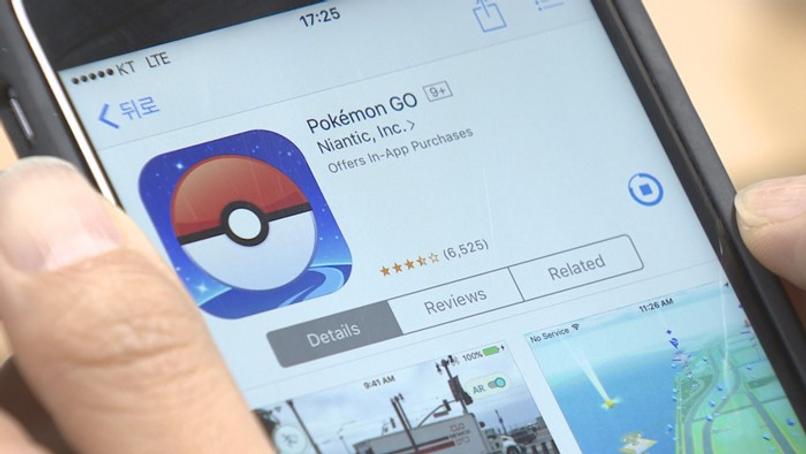 Telefon-Pokémon-App gestartet