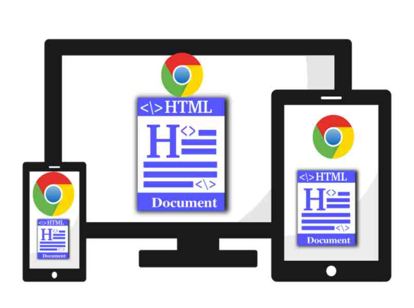 abrir html en dispositivos desde chrome