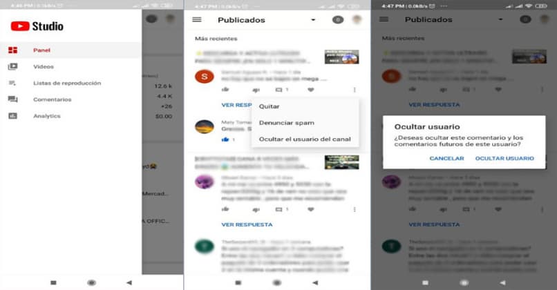 bloquear usuario youtube
