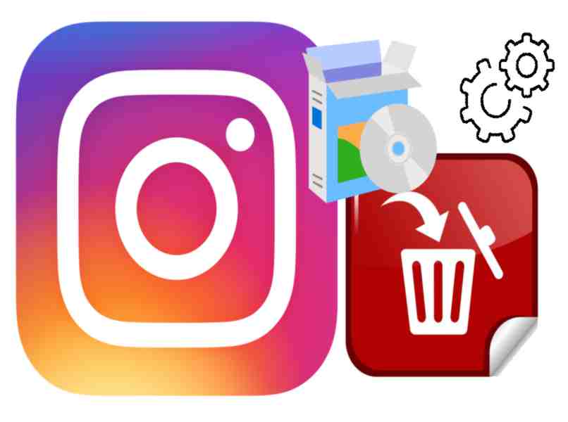 eliminar datos y cache de instagram