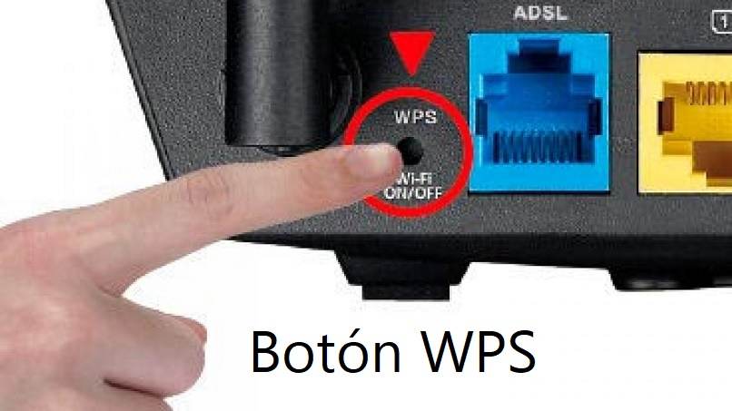 Botón de WPS en router