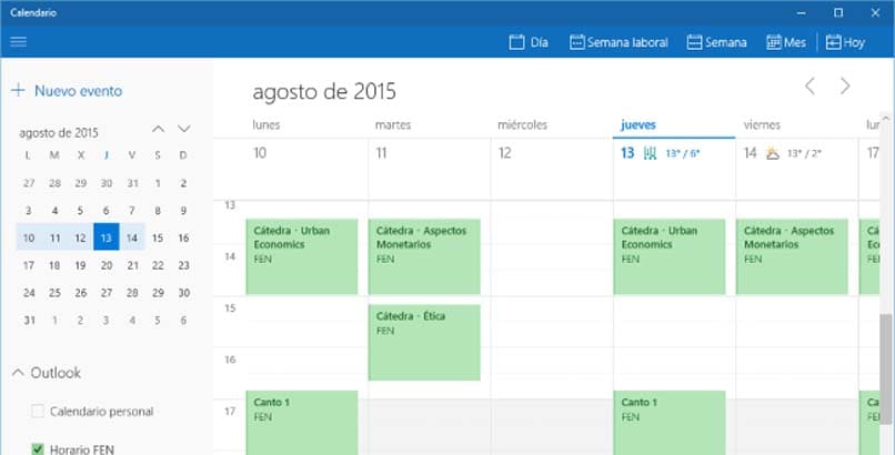 calendario mensual version escritorio