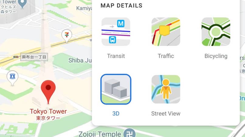 activar la vista 3d en google maps
