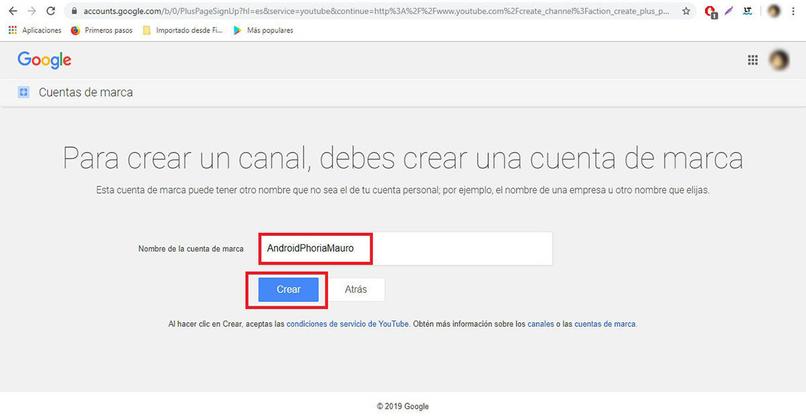 crear canales youtube