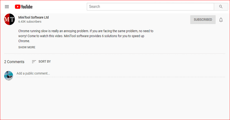 comentarios de youtube