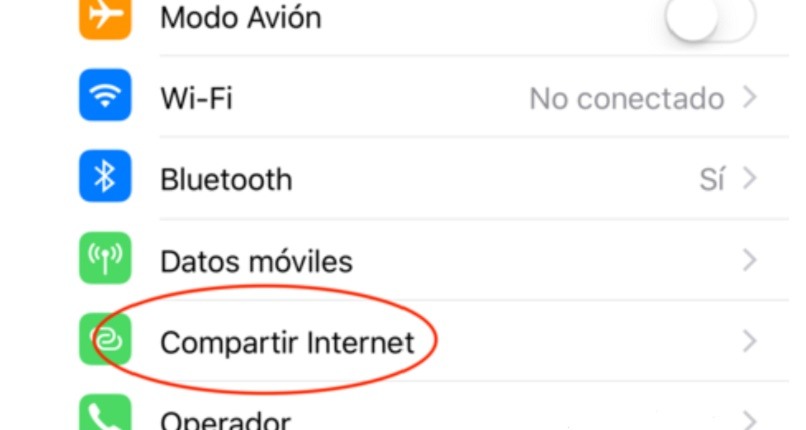Internet-Sharing-Option in iOS