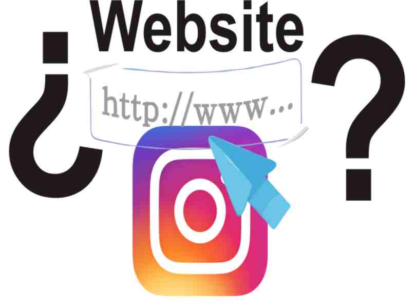 que es website en instagram