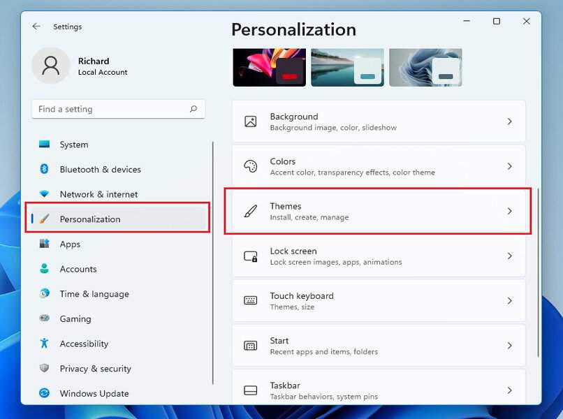 papelera arreglar opciones personalizar