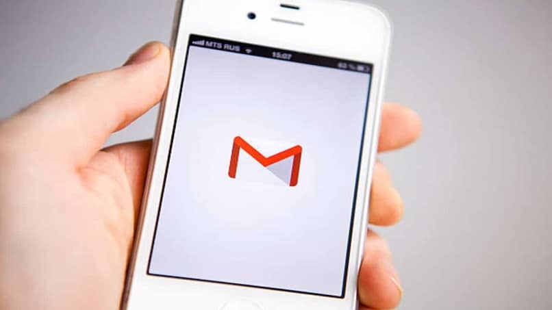 app de gmail instalada en dispositivo 