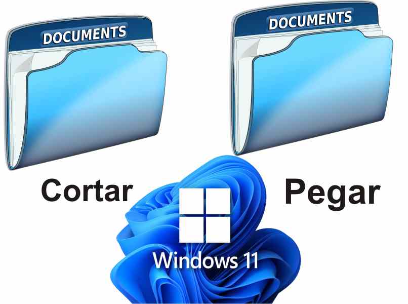 cortar y pegar archivos en windows 11