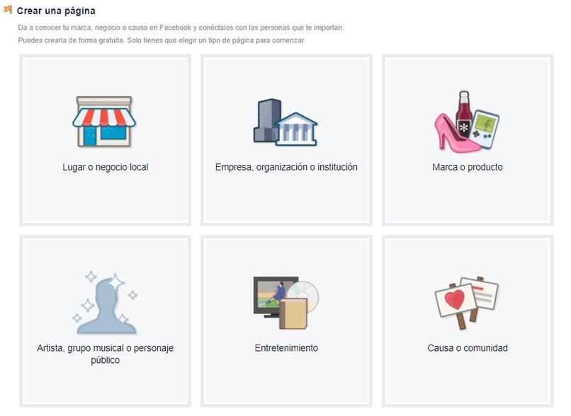 crear una fanpage en facebook