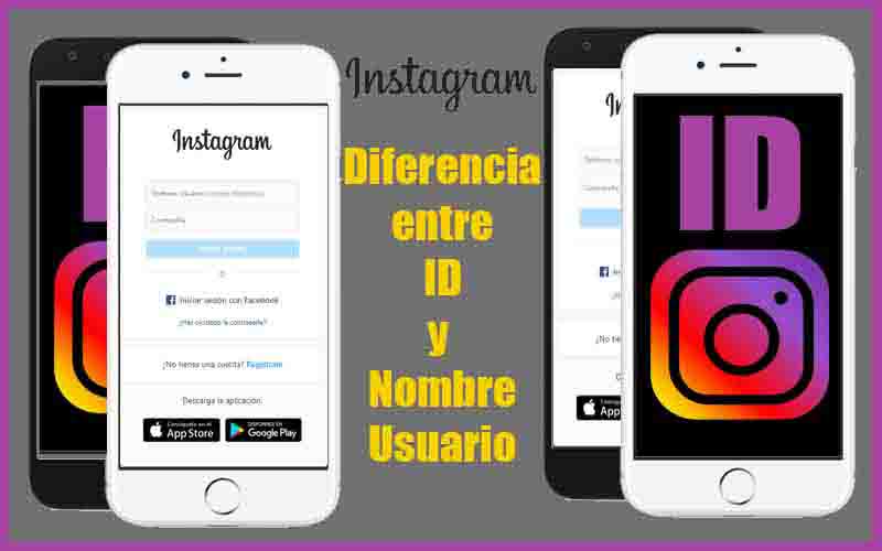 diferencia entre el id y nombre de usuario en instagram