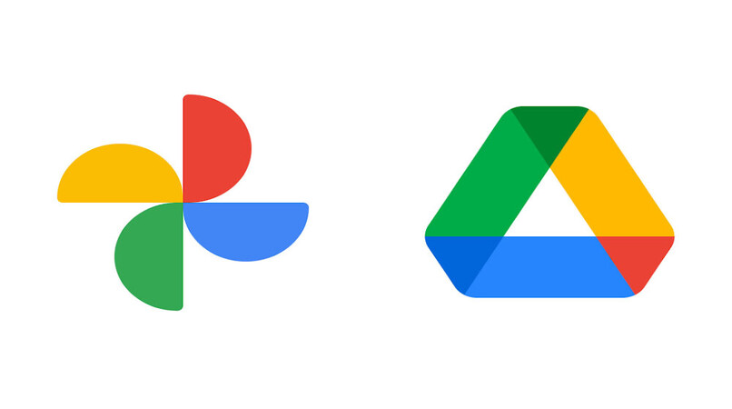 Logo Google Fotos-Laufwerk