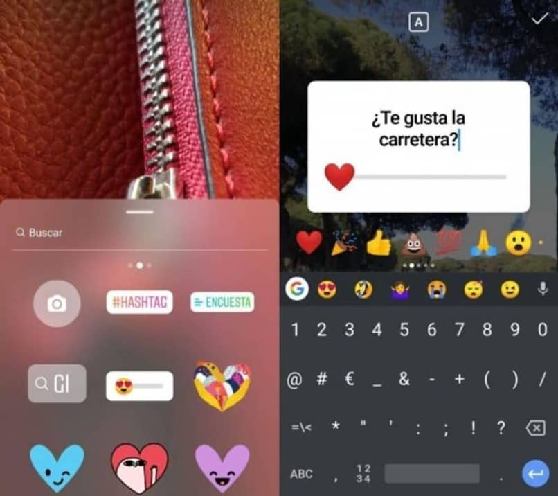 emoji deslizante de instagram
