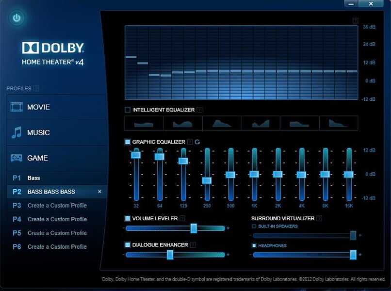 Dolby-Equalizer-Audioprogramm