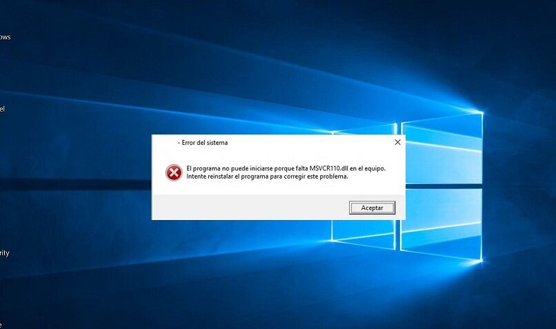 alerta de error en windows 