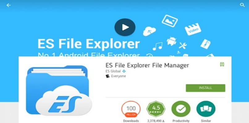 instalar es file explorer google play