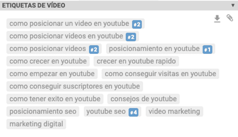 añadir etiquetas videos youtube