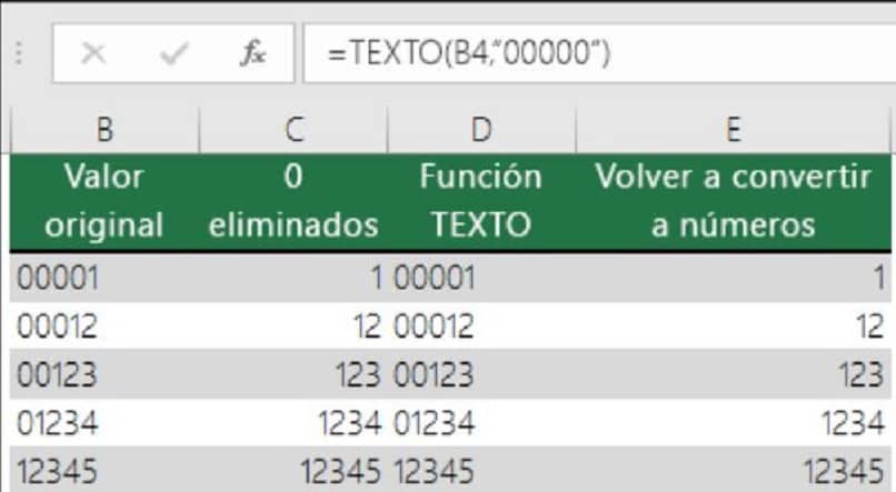 como utilizar la formula texto en excel