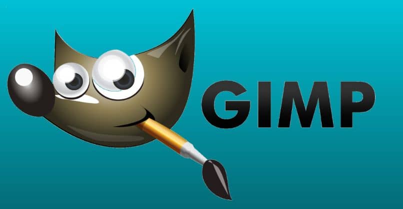 Gimp-Logo mit blauem Hintergrund