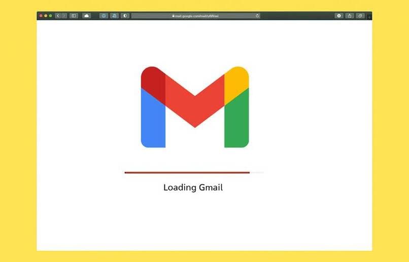 Google Mail-Logo mit gelbem Hintergrund