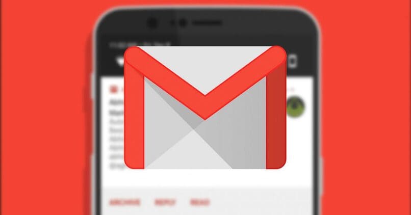 Google Mail-Logo mit Hintergrund in roter Farbe