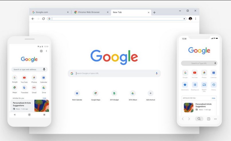 google chrome en diferentes dispositivos