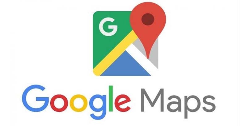 logo de google maps en fondo blanco