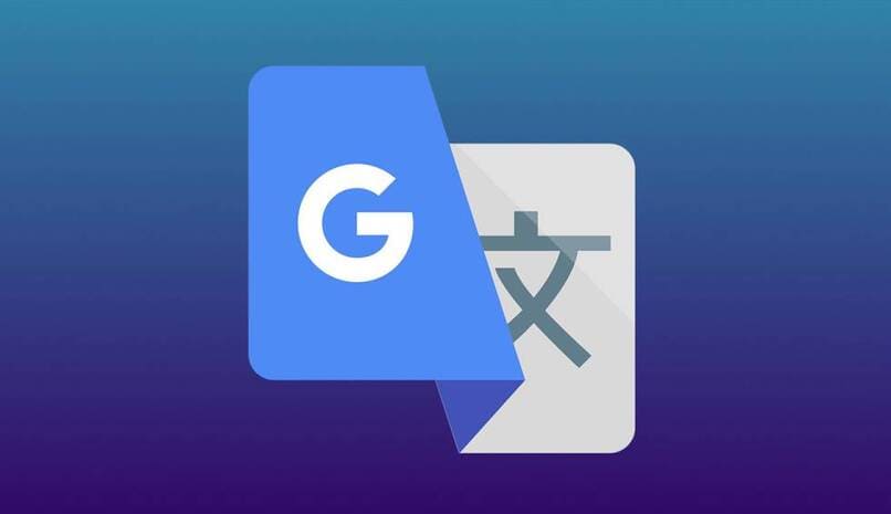 Google Translate-Symbol mit blauem Hintergrund