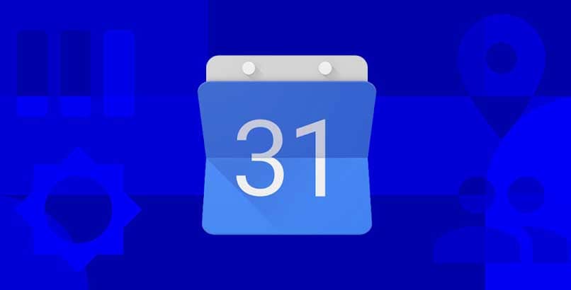 Google Kalender blauer Hintergrund