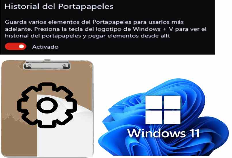activar el historial del portapapeles de windows