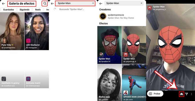 Spider-Man-Bild auf Instagram