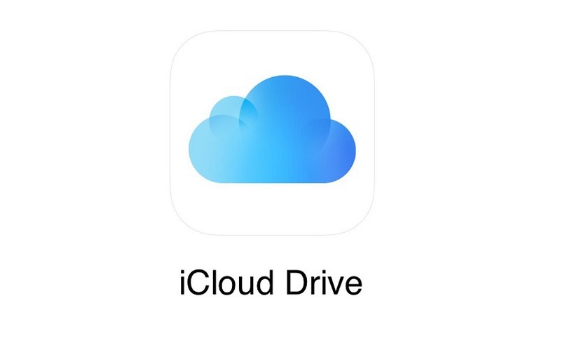iCloud Drive logo blanco