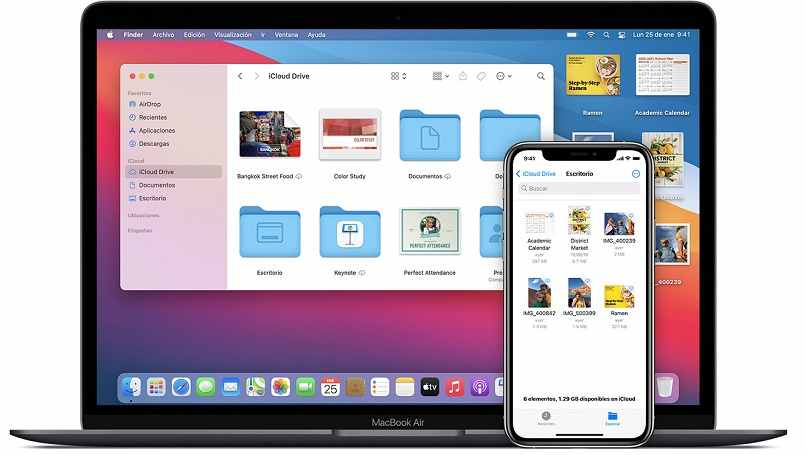 iCloud drive en Mac y iPhone