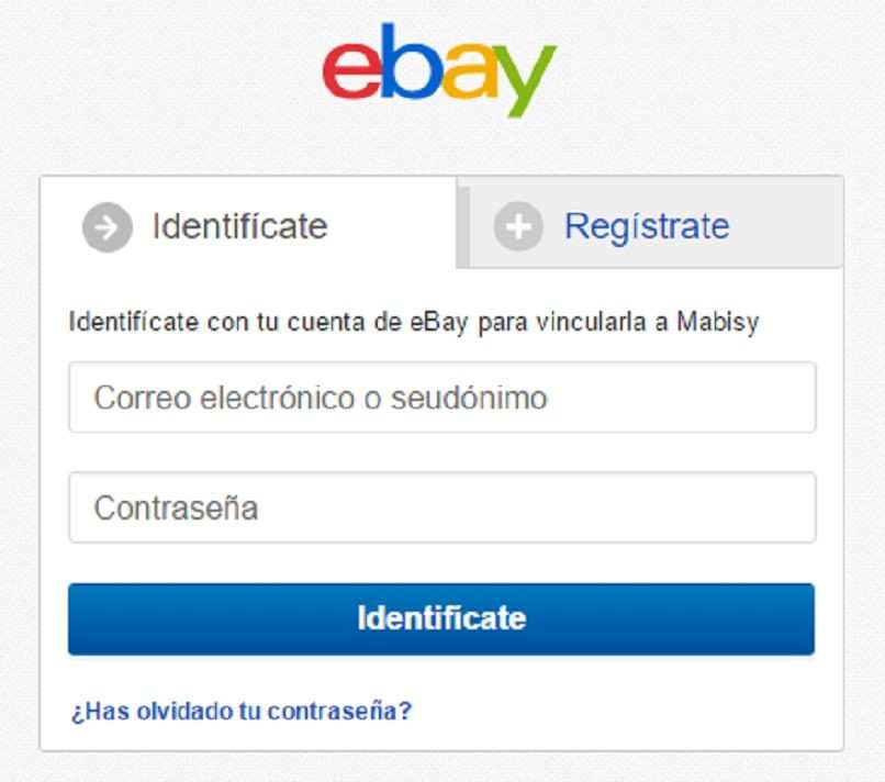 ebay-Sitzung öffnen
