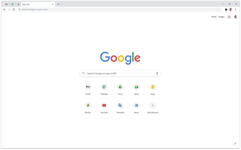 Google Chrome-Startseite