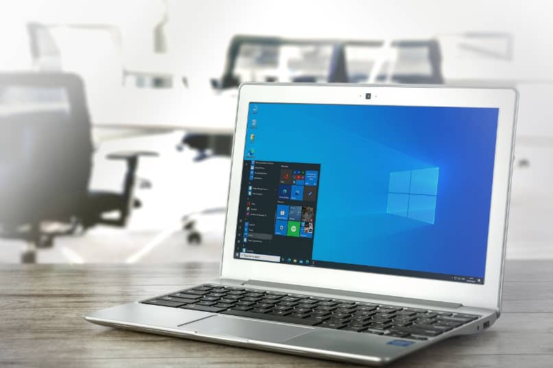 inicio de windows 10 en laptop
