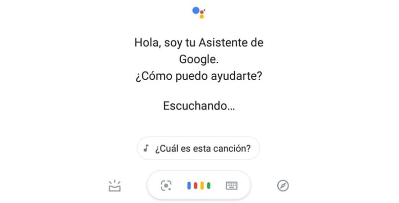 Google Assistant-Oberfläche