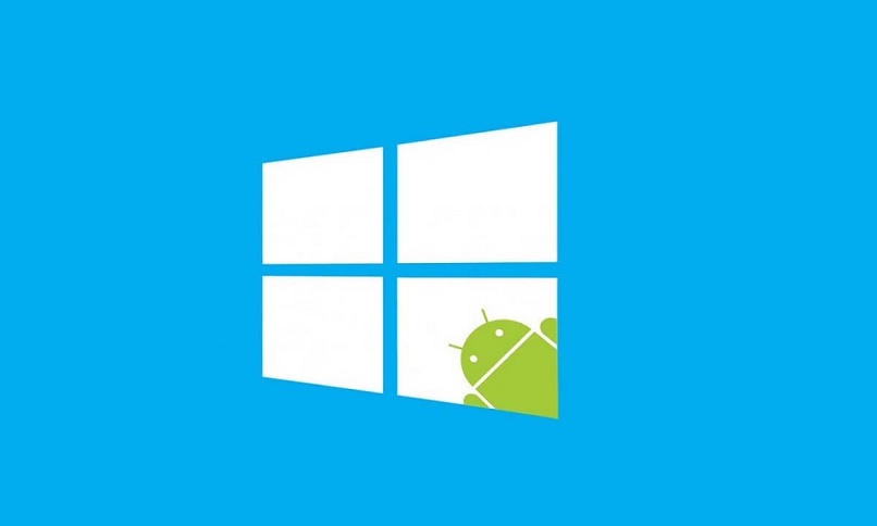 Android-Logo mit Fenstern