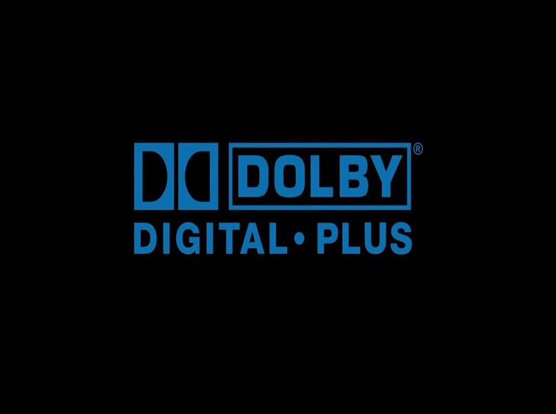 Emblem auf schwarzem Hintergrund von Dolby Digital