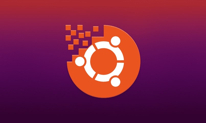 emblema de ubuntu fondo lila
