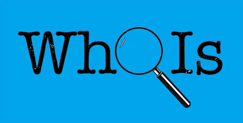 Whois-Logo blauer Hintergrund