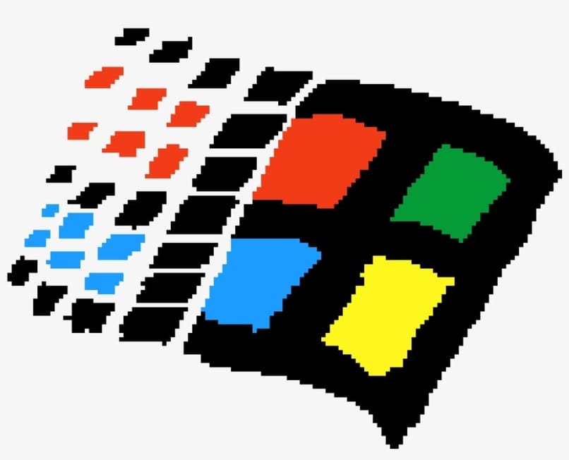 logo de windows en fondo blanco