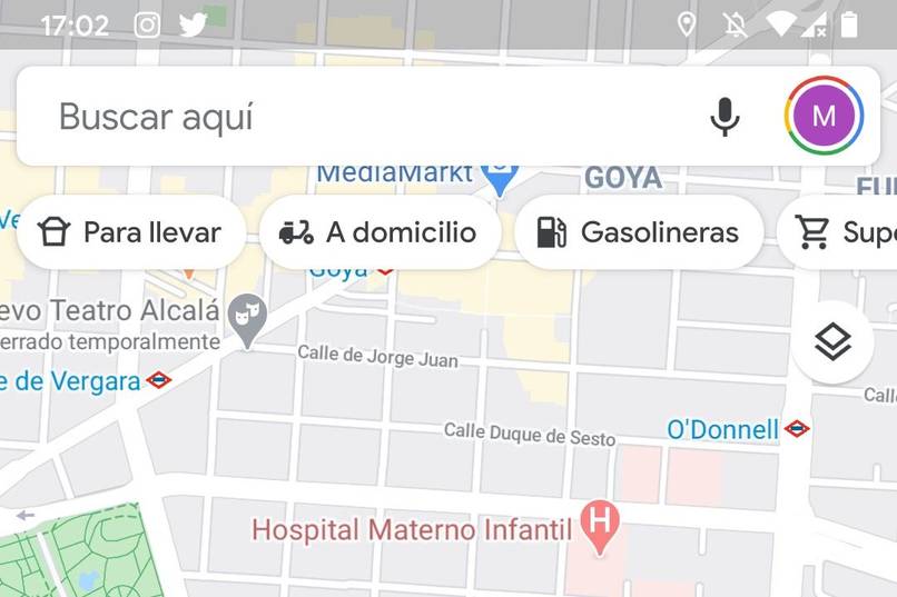 utilizar google map para buscar restaurantes