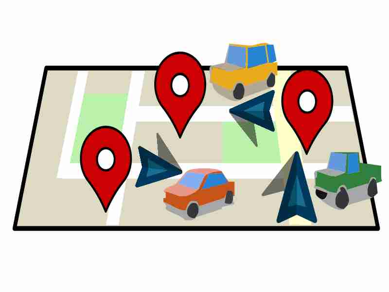 rutas de google maps con los dos iconos