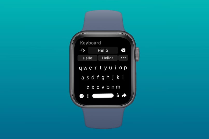 teclado para texto en reloj apple watch