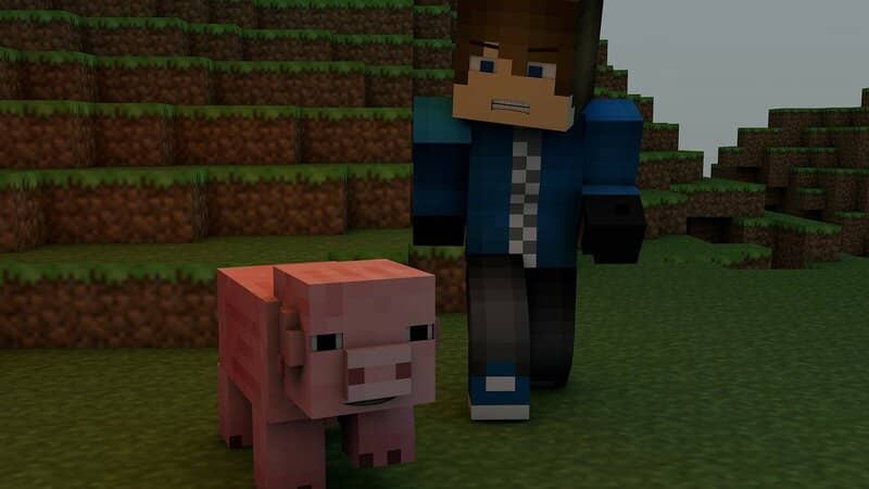 skin cazando cerdo para sobrevivir en multijugador