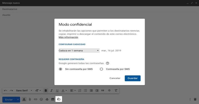 cancelar envío de correo 